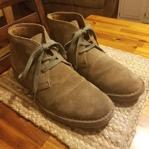 Mens Bass Leather Suede Shoes Lace Up Size 11 M